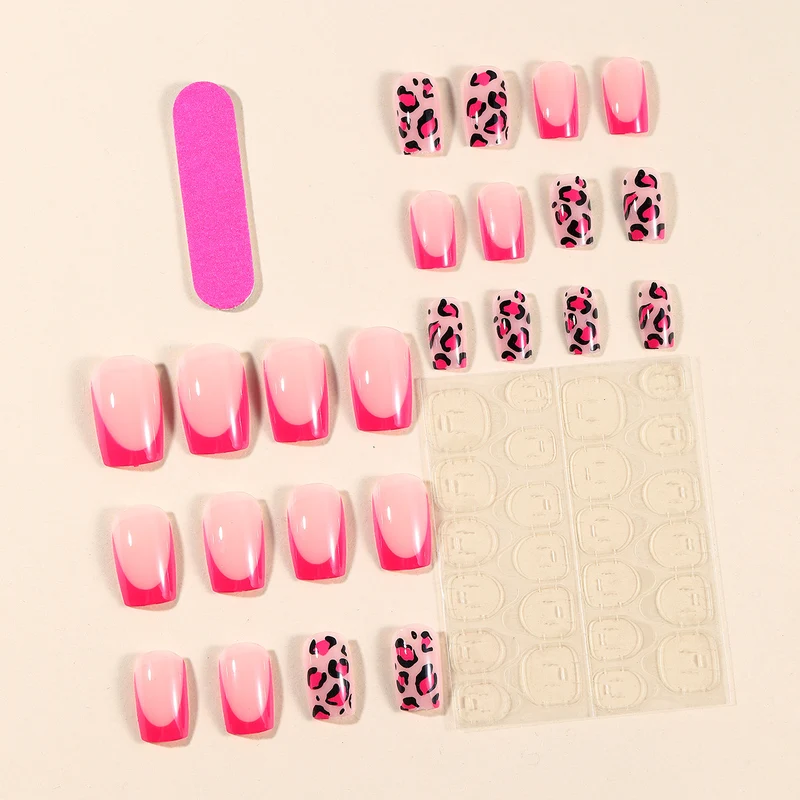 Stylish Leopard Print Nail Art Extensions Stornfield