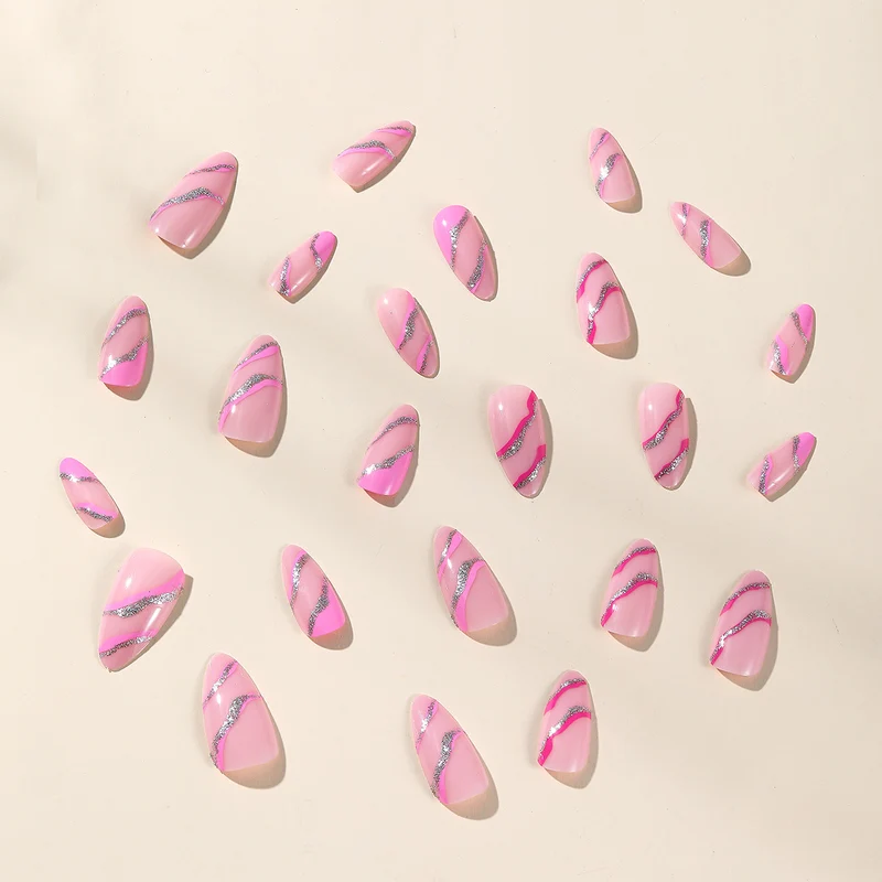 Stylish Glittery Stiletto Nail Art Stornfield