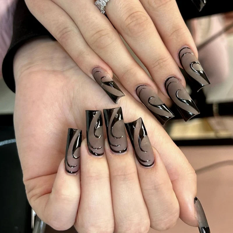 Stylish Abstract 3D Nail Art Extensions Stornfield