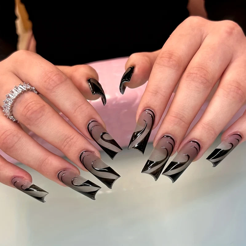 Stylish Abstract 3D Nail Art Extensions Stornfield