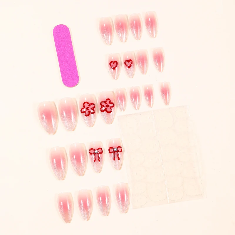 Stylish 3D Floral Acrylic Nail Art Extensions Stornfield