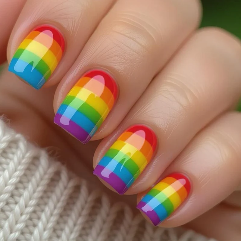 Stratified Rainbow Nail Art Set Stornfield