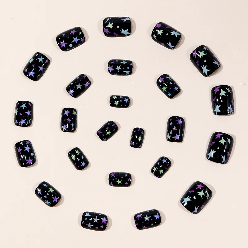 Starry Night Themed Nail Art Extensions Stornfield