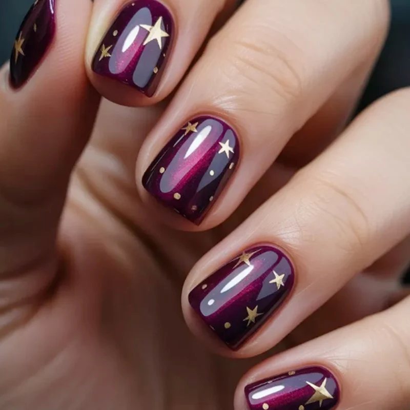 Starry Night Nail Art Design Stornfield