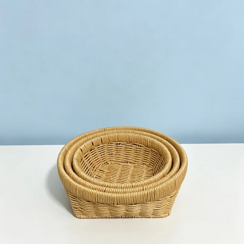 Handgefertigter ovaler Servierkorb Karnz