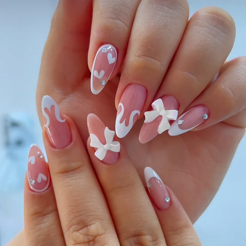 Heart-Inspired 3D Nail Art Design Stornfield