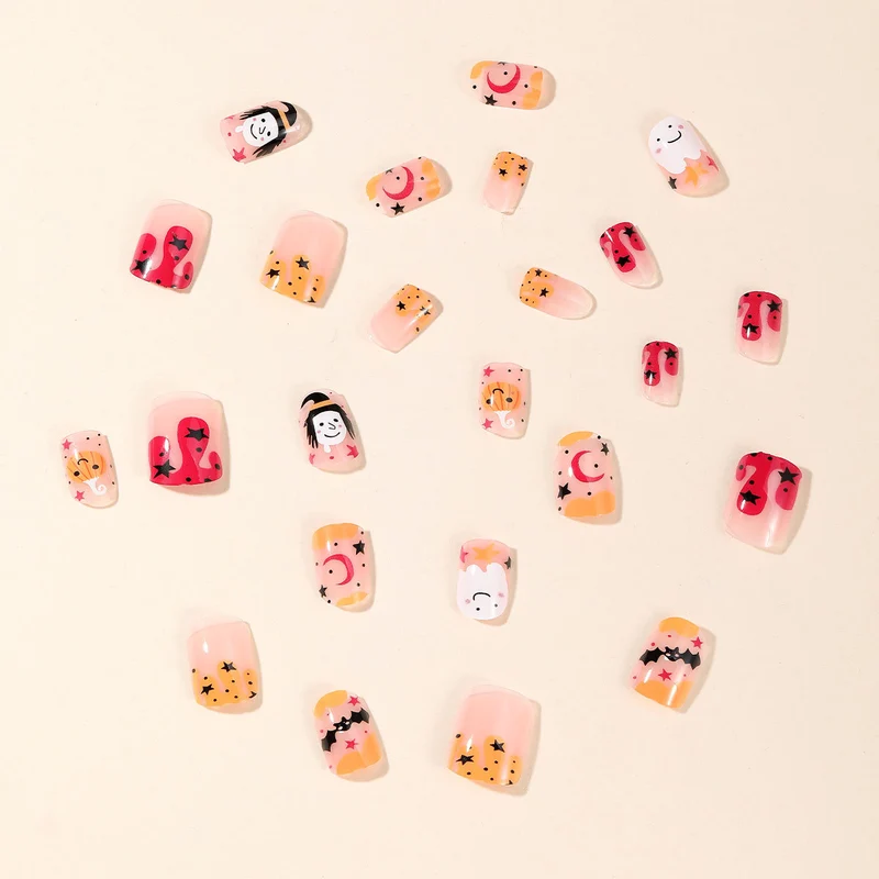 Halloween-Themed Whimsical Nail Art Set Stornfield