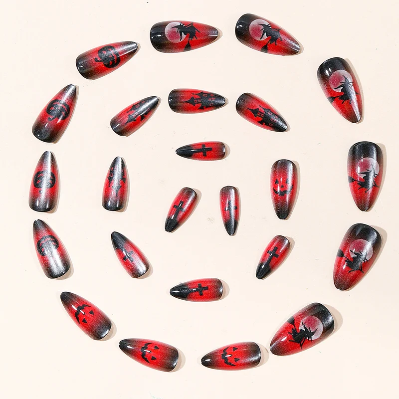 Halloween-Themed Gothic Nail Art Stornfield