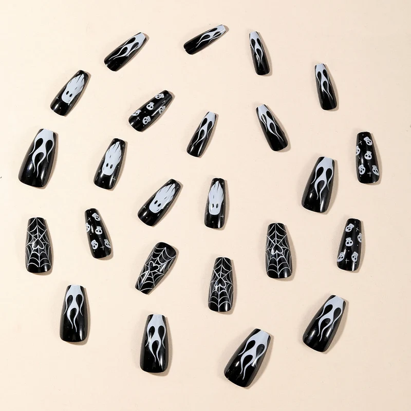 Halloween-Themed Acrylic Nail Set Stornfield