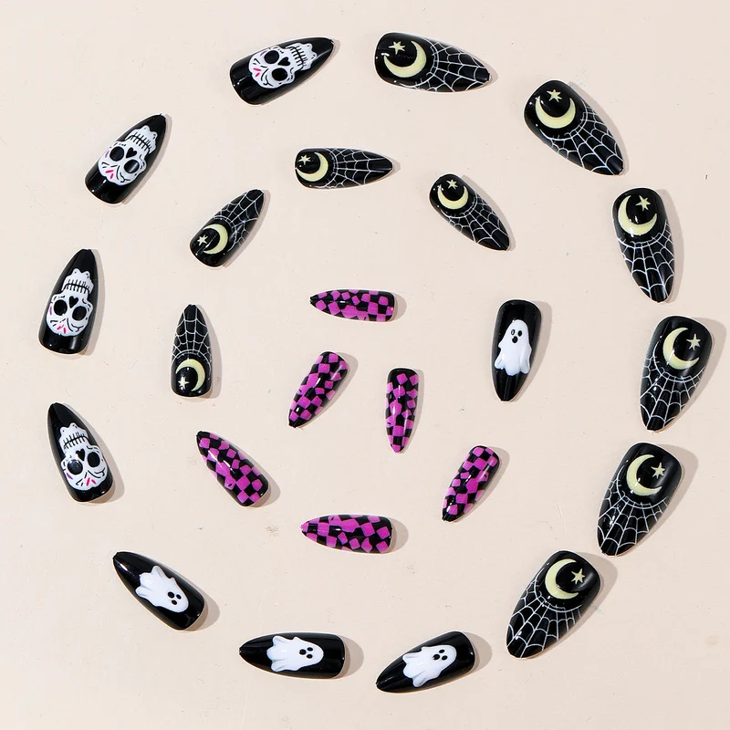 Halloween Themed Acrylic Nail Art Set Stornfield