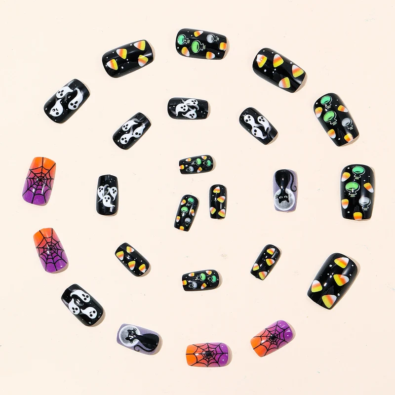Halloween-Themed 3D Nail Art Extensions Stornfield 1789713237