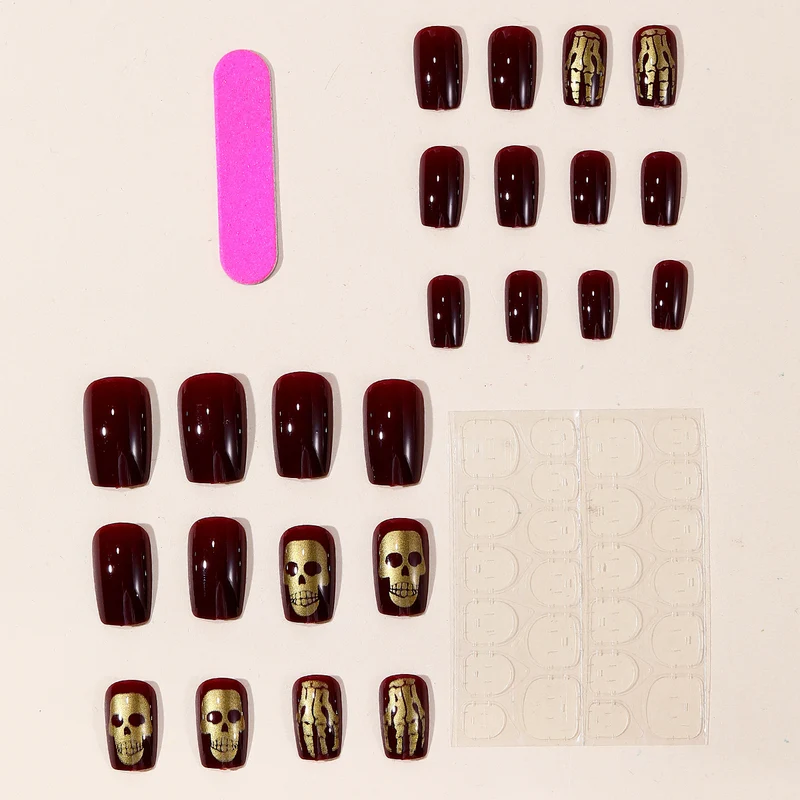 Gothic Skull Nail Art Extensions Stornfield