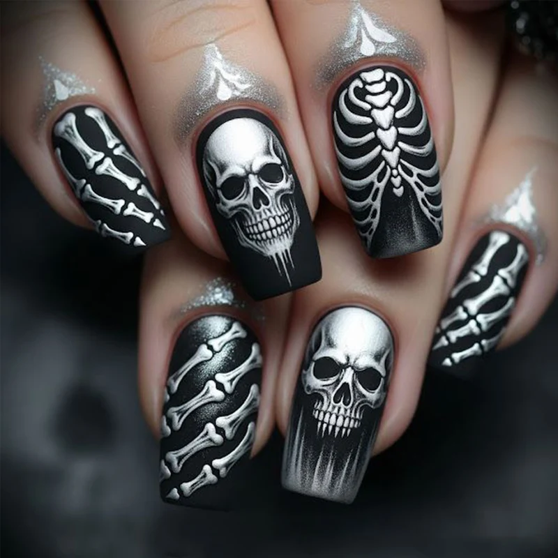 Gothic Skeleton Nail Art Set Stornfield