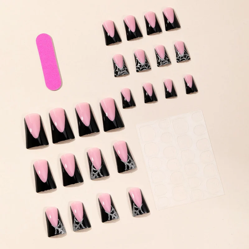 Gothic-Inspired 3D Acrylic Nail Art Extensions Stornfield