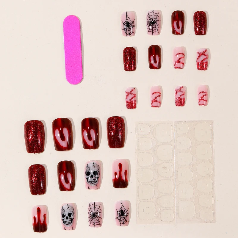 Gothic Halloween-Themed Nail Art Set Stornfield