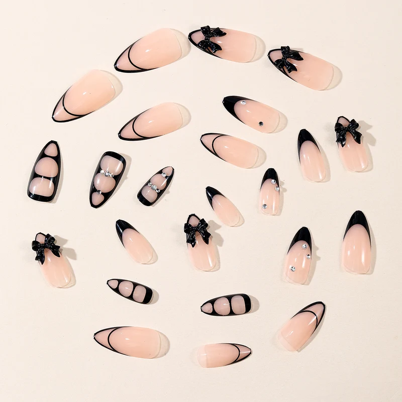 Gothic Bling Stiletto Nail Art Extensions Stornfield