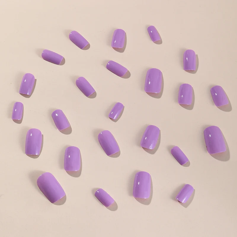 Glossy Square Nail Extensions Stornfield