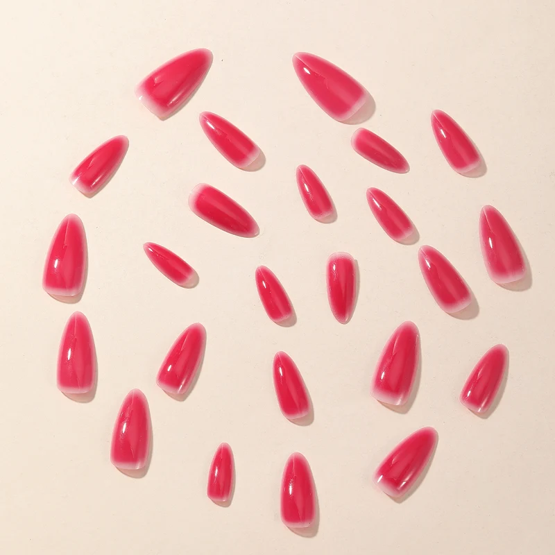 Glossy Ombre Stiletto Nail Extensions Stornfield