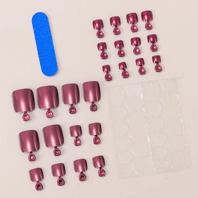 Glossy Gel Toe Nail Art Extensions Stornfield