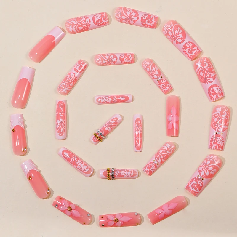 Floral Decorative 3D Nail Art Extensions Stornfield