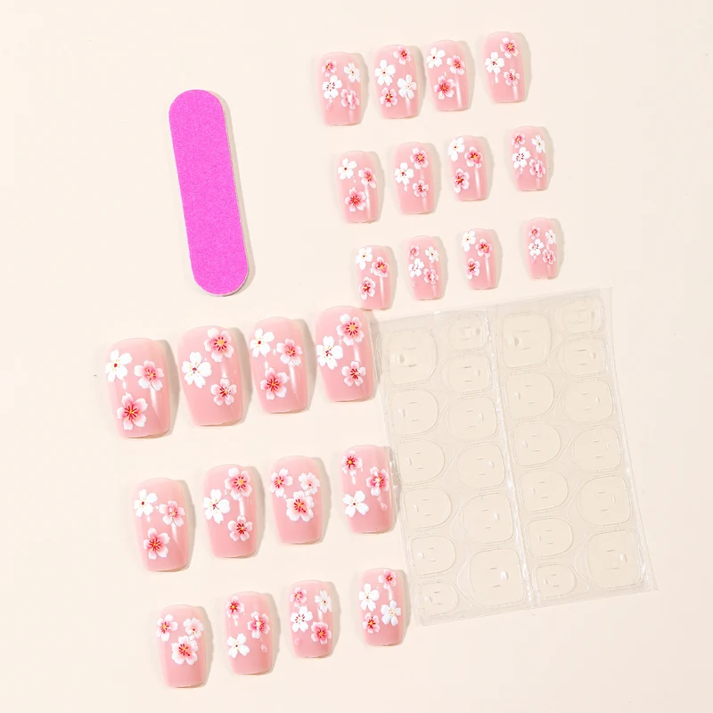 Floral Acrylic Nail Art Extensions Stornfield 1789713374