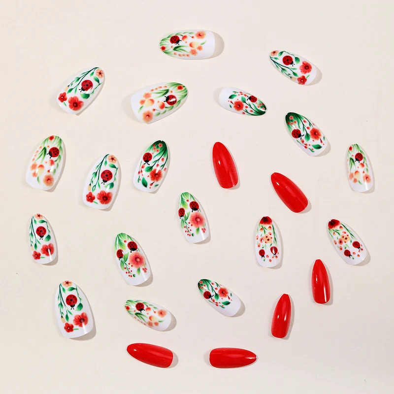Floral-Accent 3D Nail Art Extensions Stornfield