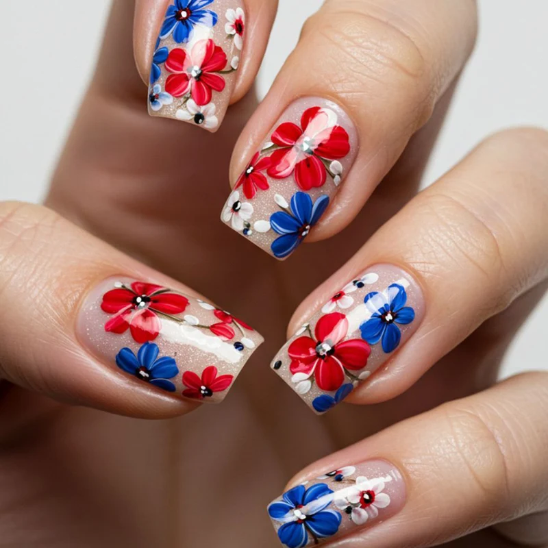 Floral 3D Nail Art Set Stornfield