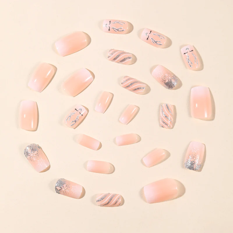 Festive Winter-Themed 3D Nail Art Extensions Stornfield