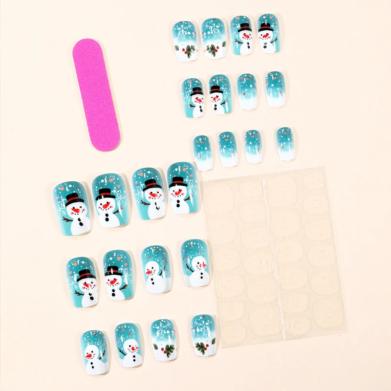Festive Winter-Themed 3D Nail Art Extensions Stornfield 1789713261