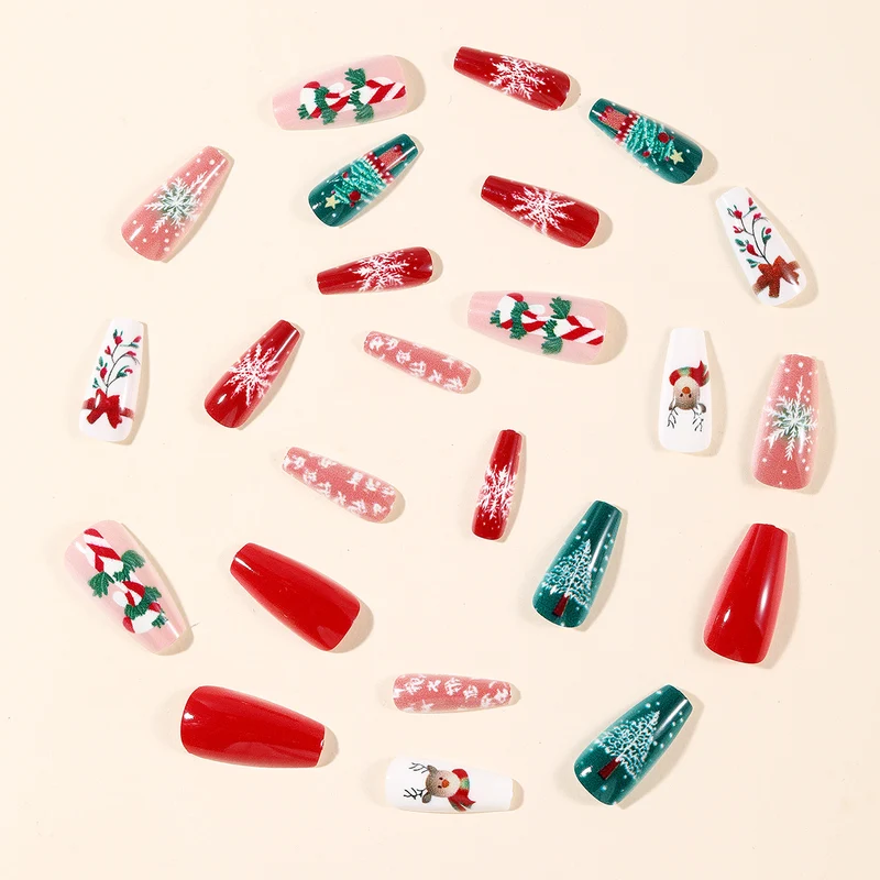 Festive Themed Holiday Nail Art Extensions Stornfield