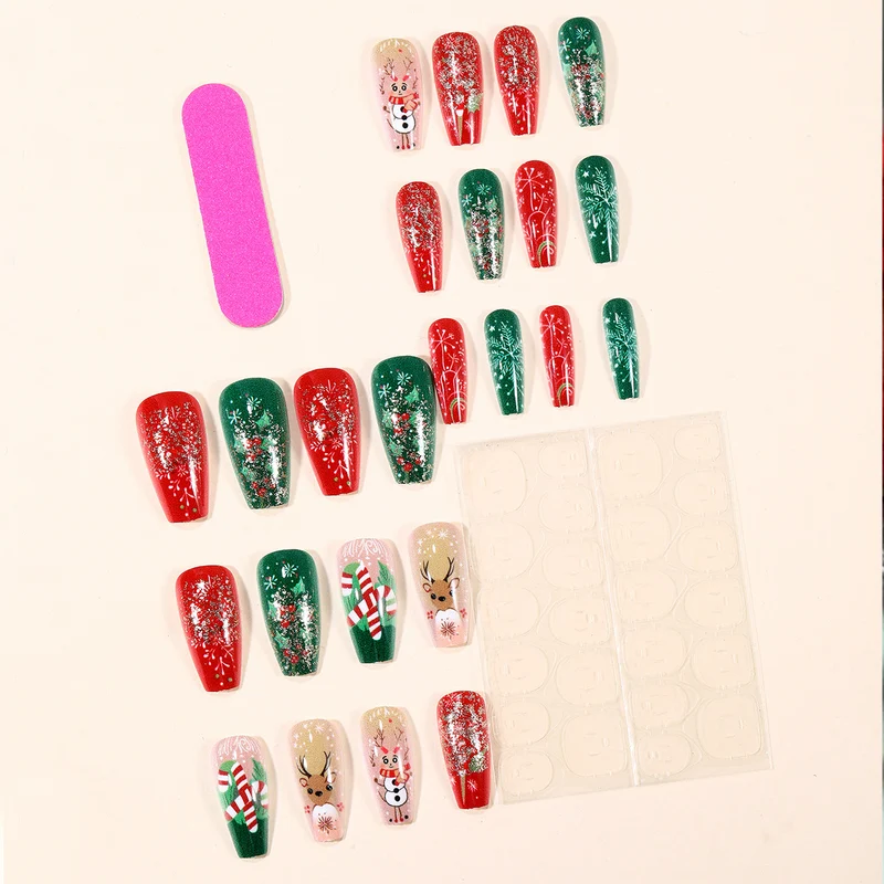 Festive Themed 3D Nail Art Extensions Stornfield