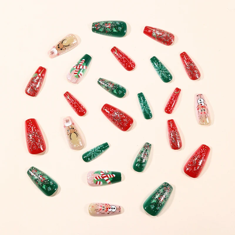 Festive Themed 3D Nail Art Extensions Stornfield