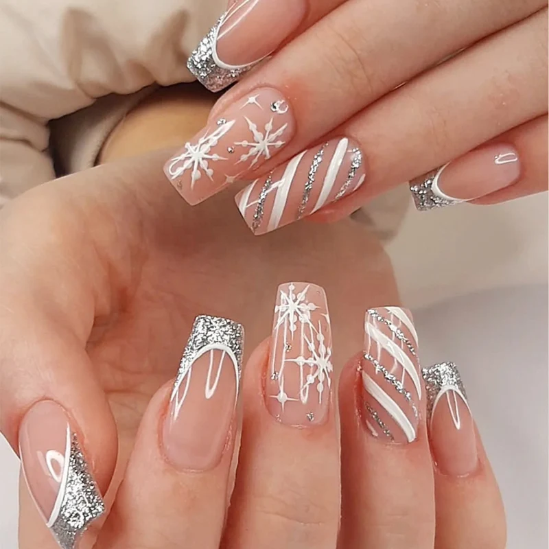 Festive Snowflake Nail Art Set Stornfield