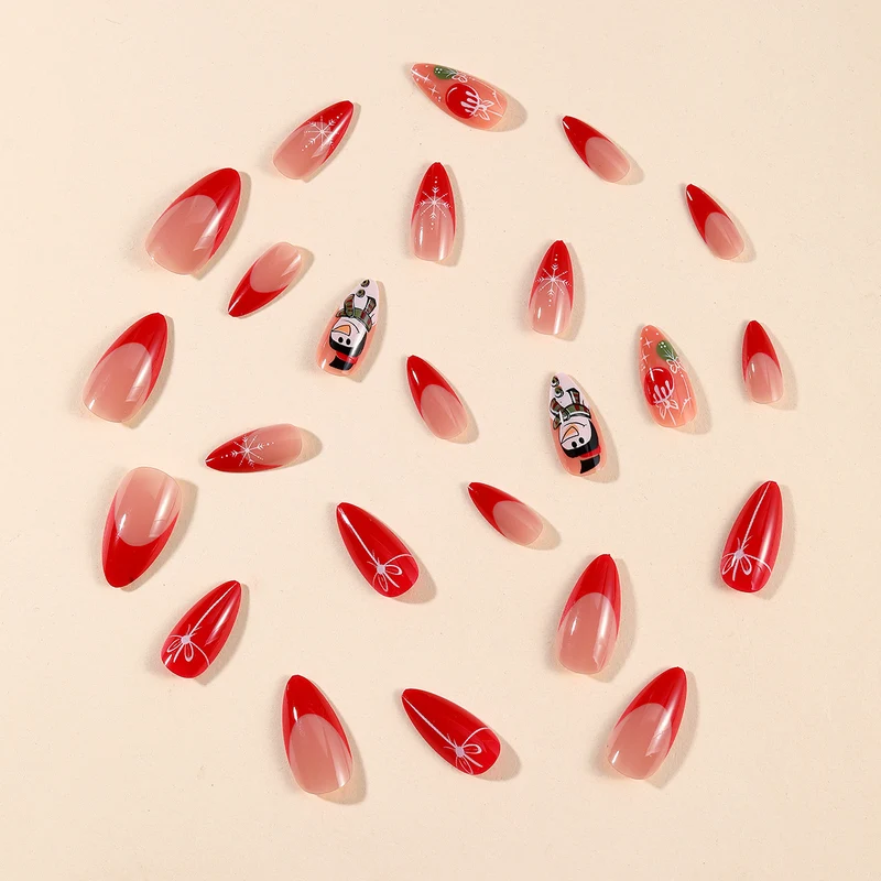 Festive Holiday-Themed Nail Art Extensions Stornfield