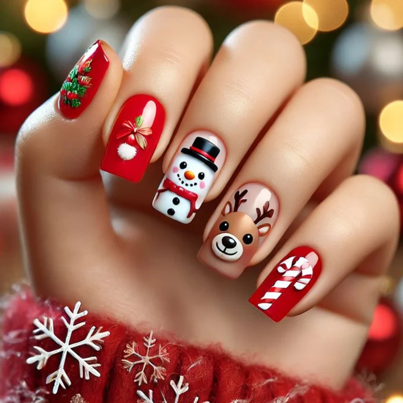 Festive Greeting Nail Art Set Stornfield