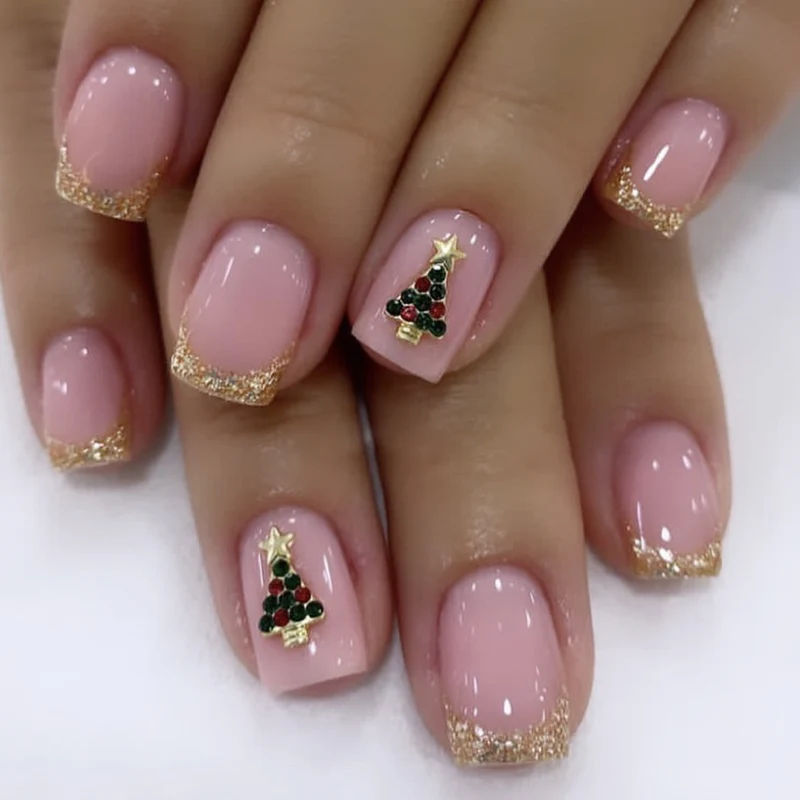 Festive Christmas Tree Nail Art Set Stornfield