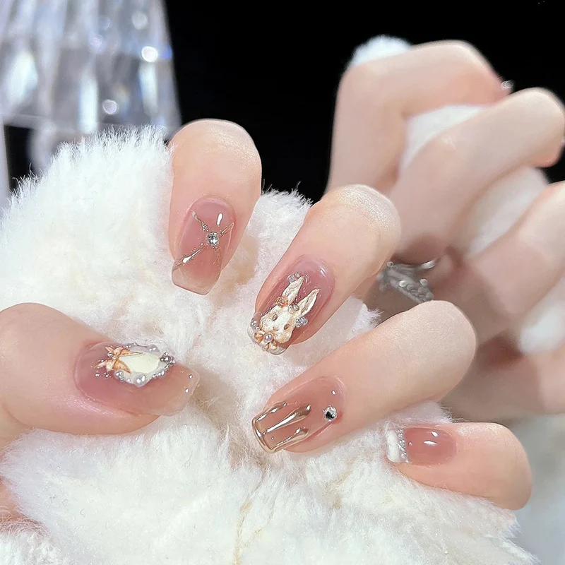 Glänzendes Schmetterlings-Nagelkunst-Set Karnz