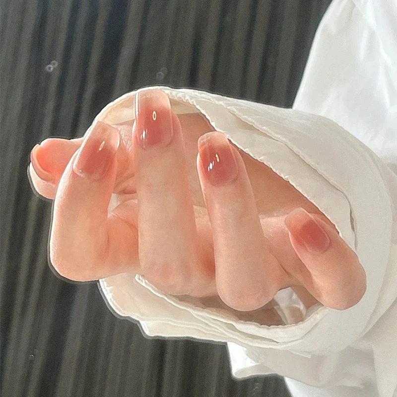 Premium natürliche Press-On Nagelset Karnz