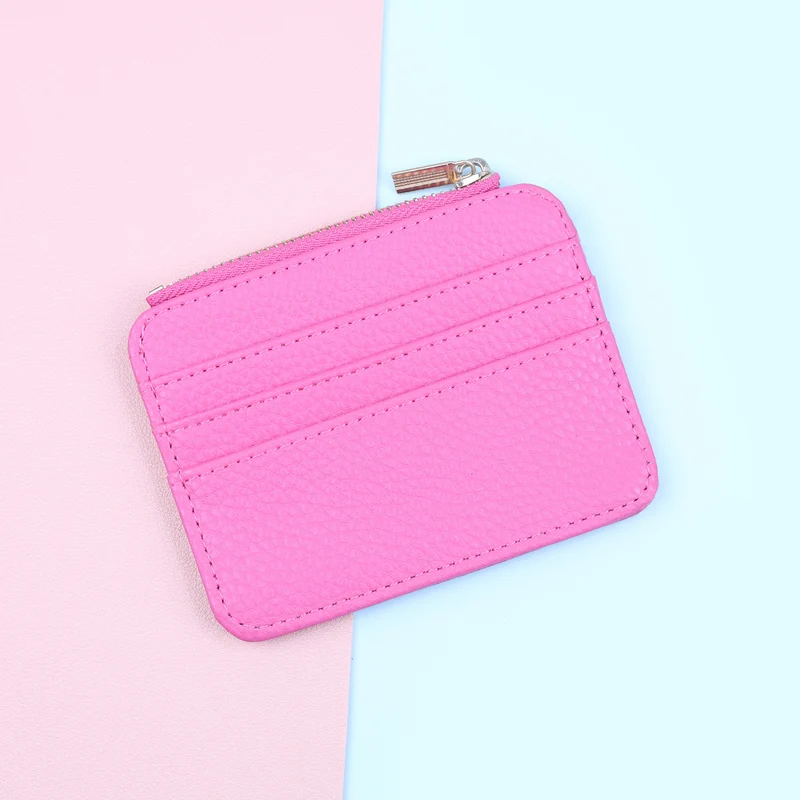 Leather Zippered Card Holder