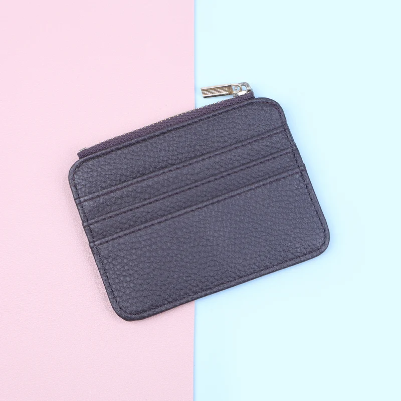 Leather Zippered Card Holder