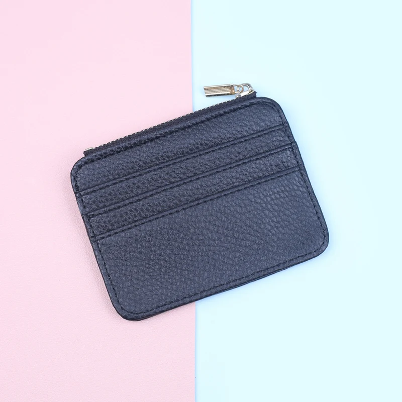Leather Zippered Card Holder