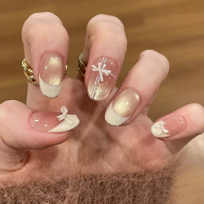 Premium Künstlerische Lange Stiletto-Nagelspitzen mit Aufwändigen Verzierungen Karnz