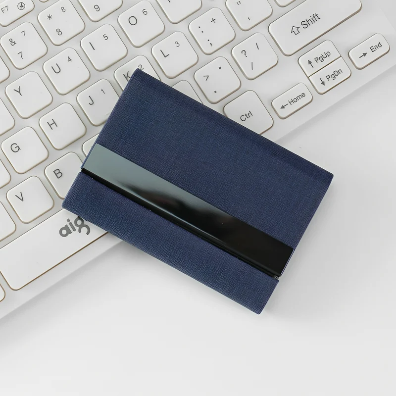 Slim Fabric Business Card Holder