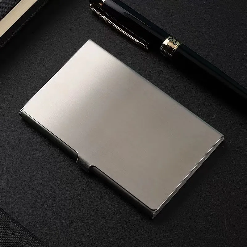 Elegant Stainless Steel Business Card Case