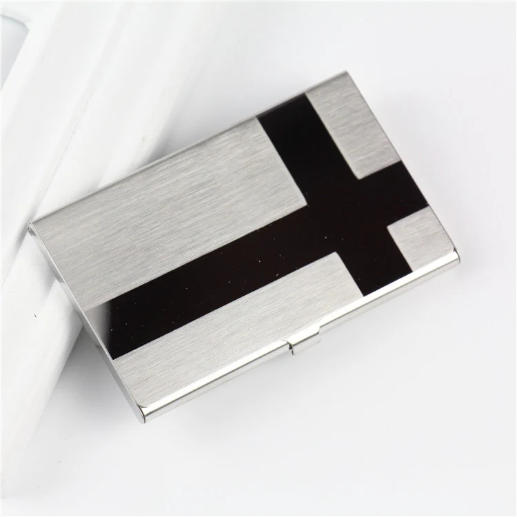 Sleek Metal Business Card Holder