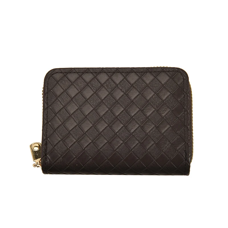 Textured Leather Credit Card Holder
