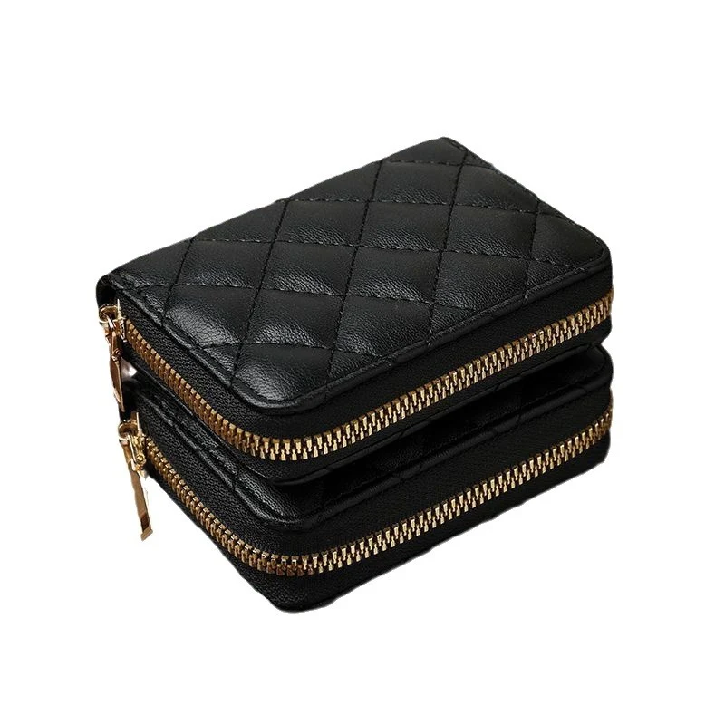 Quilted Zip Around Card Holder