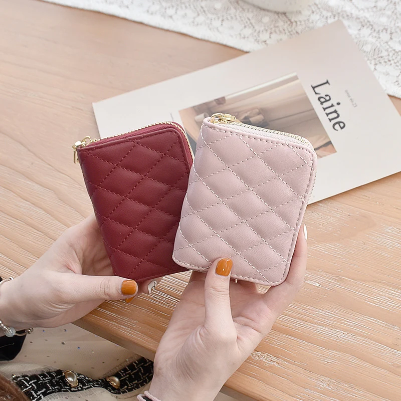 Quilted Leather Card Holder