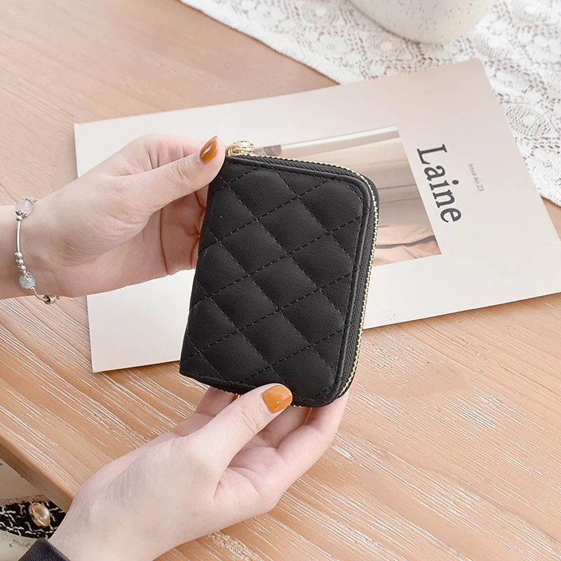 Quilted Leather Card Holder