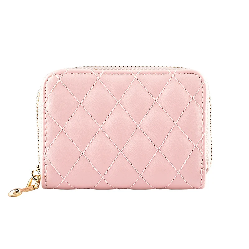 Quilted Leather Card Holder
